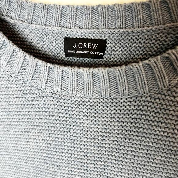 SZ L J. Crew Blue Thick Cotton Sweater - Picture 7 of 7